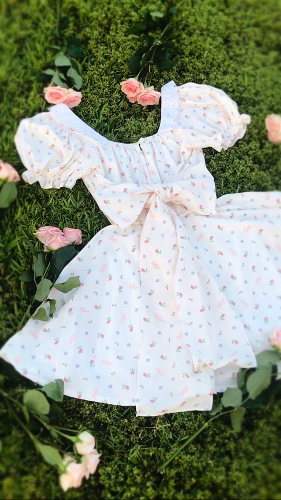 Bunny Blooms Mini Dress (Shorter Length)