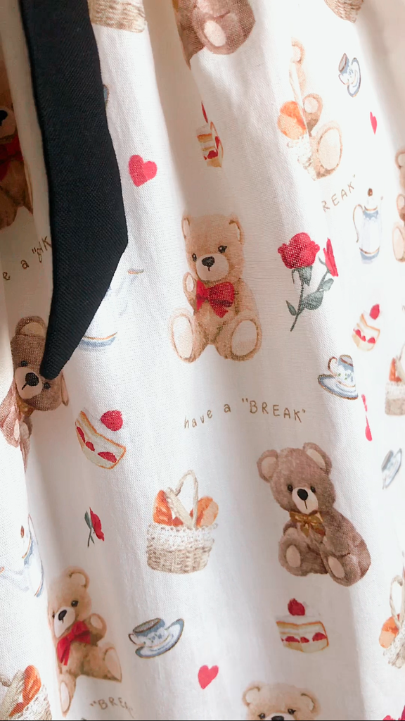 Teddy Tea Party Mini Dress (Shorter Length)