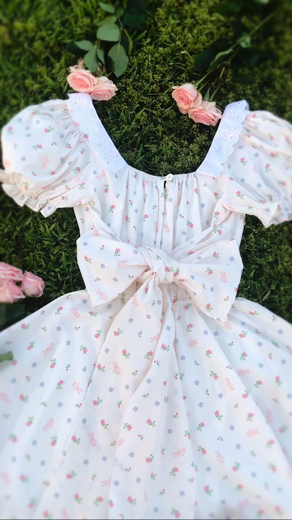 Bunny Blooms Mini Dress (Shorter Length)