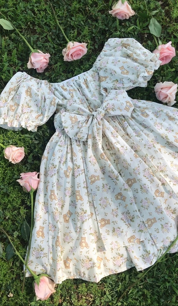 Secret Garden Teddy Puff Dress