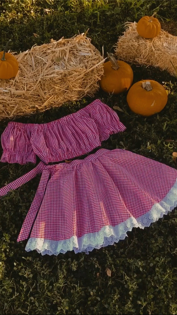 Candy Apple 2 Piece Mini Dress (Shorter Length)