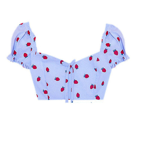 Cherry Pie Heart Pocket Skirt