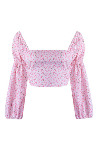 Cherry Pie Heart Pocket Skirt