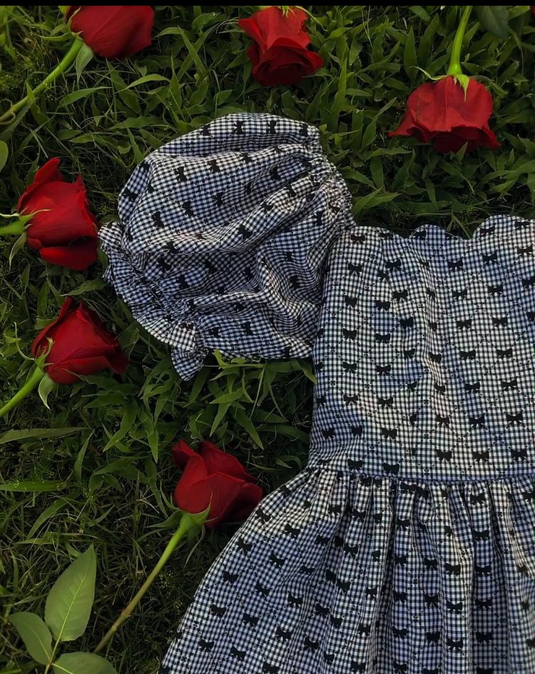 Enchanted Bows Scalloped Dress