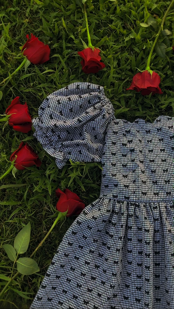 Enchanted Bows Scalloped Dress