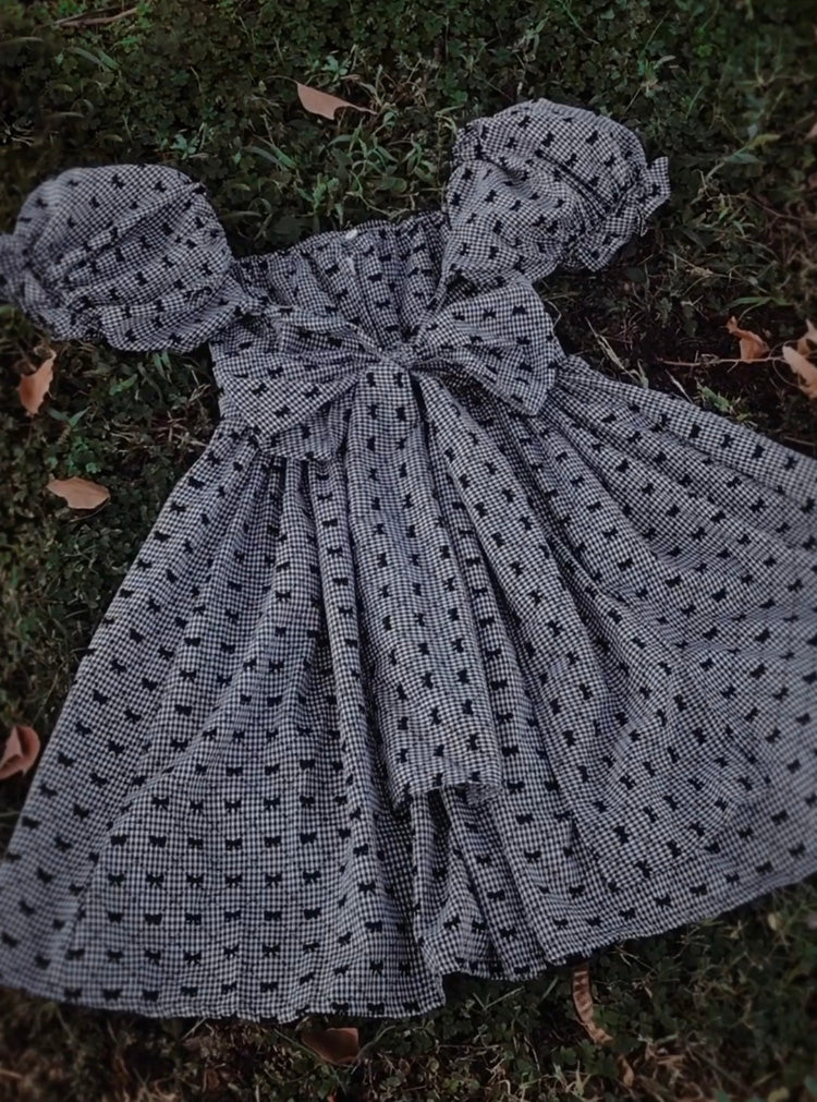 Enchanted Bows Scalloped Dress