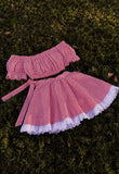 Candy Apple 2 Piece Mini Dress (Shorter Length)