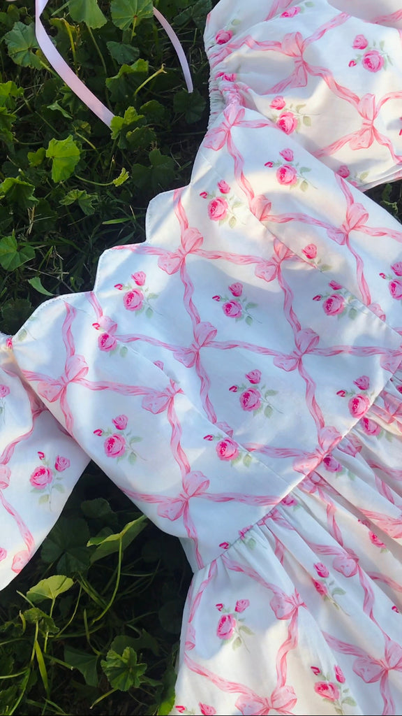 I'm Your Present Scalloped Dress