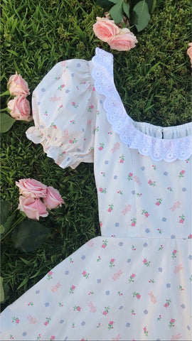 Bunny Blooms Mini Dress (Shorter Length)