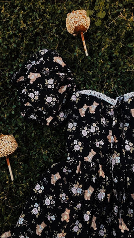 Haunted Honeybear Mini Dress (Shorter Length)