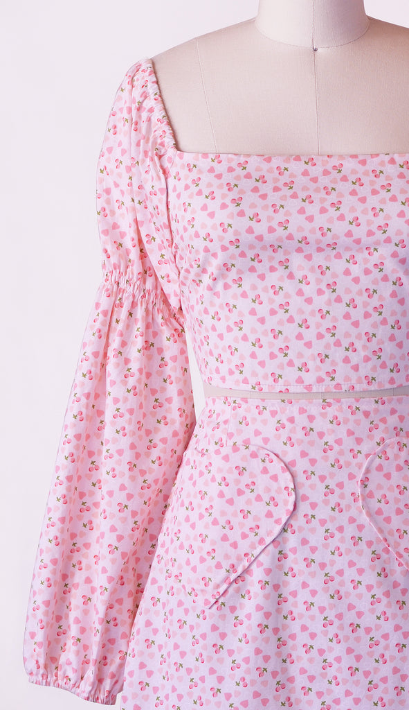 Cherry Pie Lace Up Top